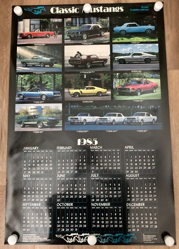 Classic ford mustang calendar - ford,