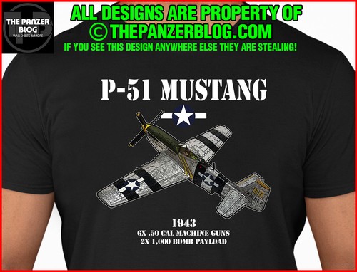 Mustang shirt wwii us - p-51,