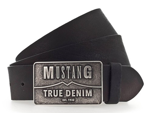 Mustang classic leather belt - mustang,