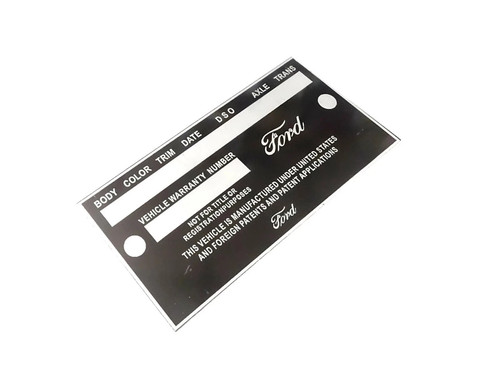 Data plate fits - 3x, to