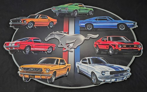 Ford mustang metal wall sign - wall,