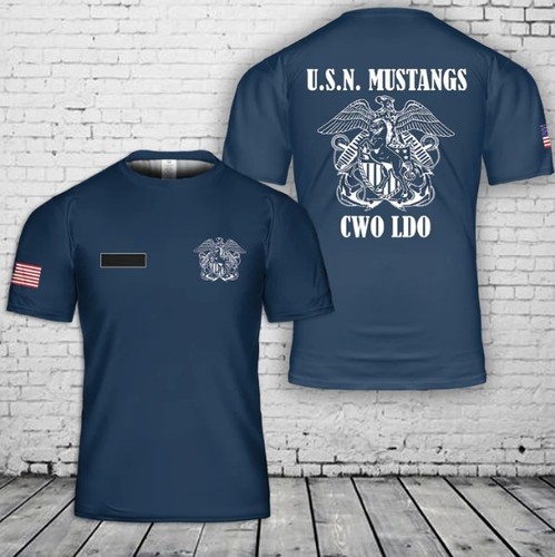 Custom name navy mustangs - custom, us