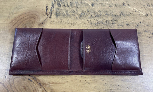 Vintage leather bifold wallet - vintage,