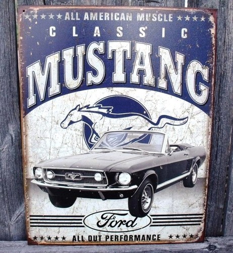 Ford mustang sign convertible - mustang,