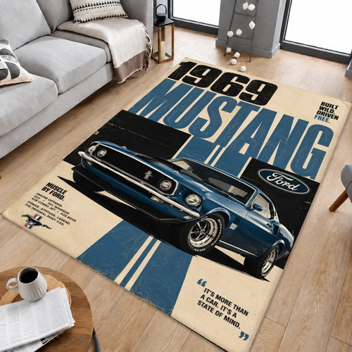 1969 mustang area rug - 1969, rug,