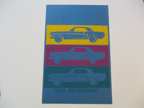 Vintage 1965 mustang pop art - 1965,